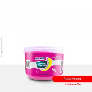 Corante para resina de 50g - Rosa Neon
