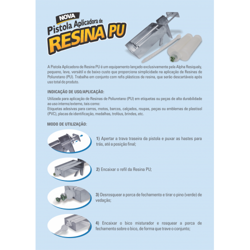 Refil de Resina PU para Pistola Aplicadora
